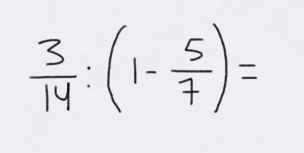 ejemplo 1 operaciones combinadas con fracciones