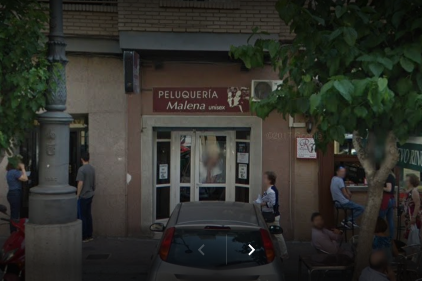 Fachada de la peluquería Malena en Molina de Segura (Murcia)